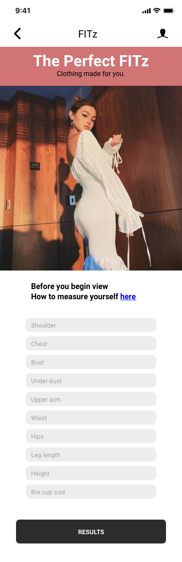 FITz body measurement form